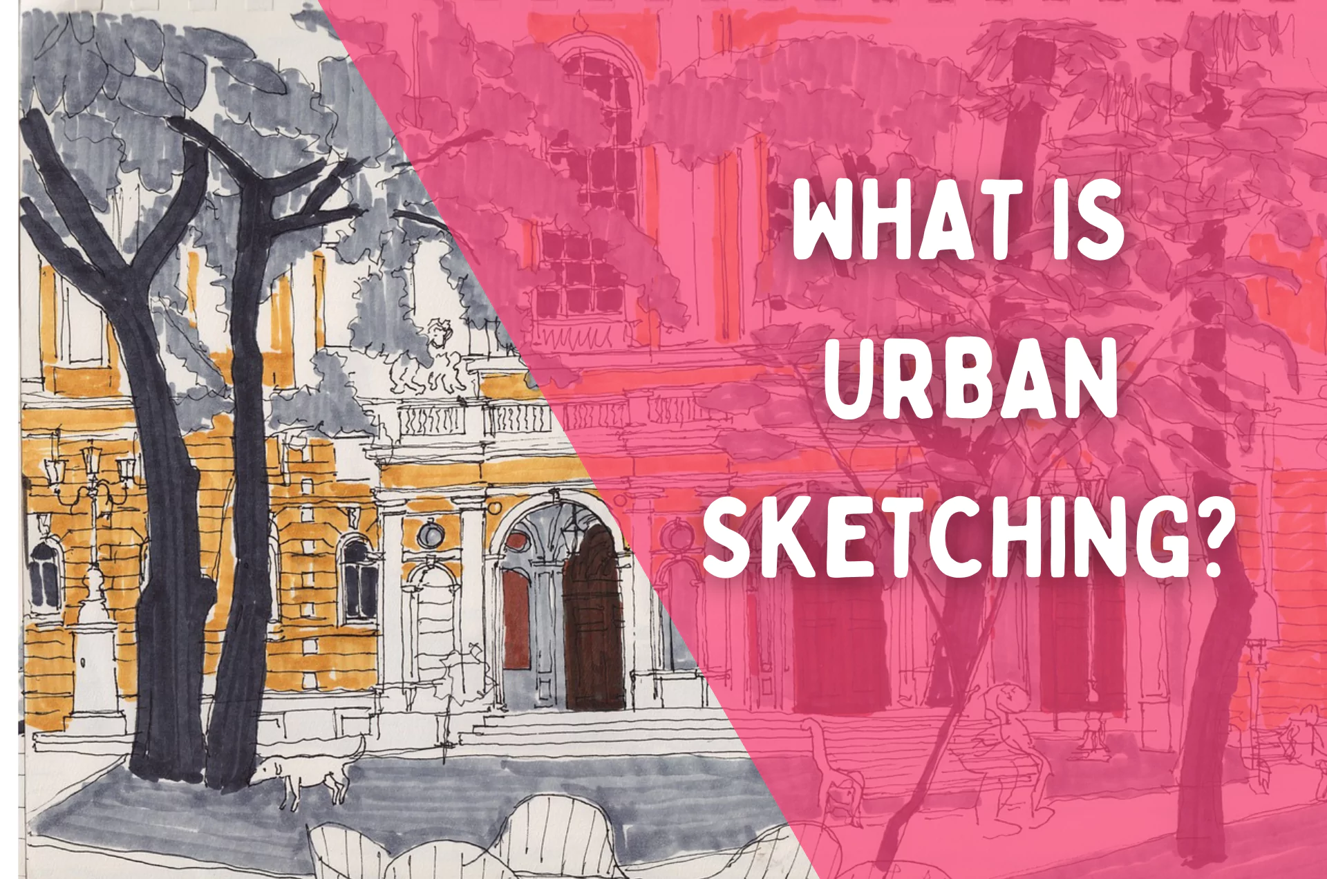 Learn to Urban Sketch Part 1  What is Urban Sketching  Medicine Hat  Public Library